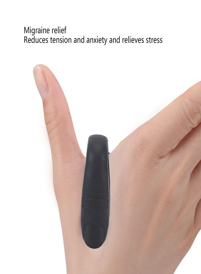 ZJchao 4pcs Thumb Acupoint Clip, Magnetic Acupressure Hand Clip Stress Reduction Wearable Magnets Headache Migraine Relief Clip (Black) - Image 4